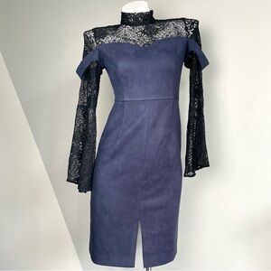 Lace Bell Sleeves Dress M